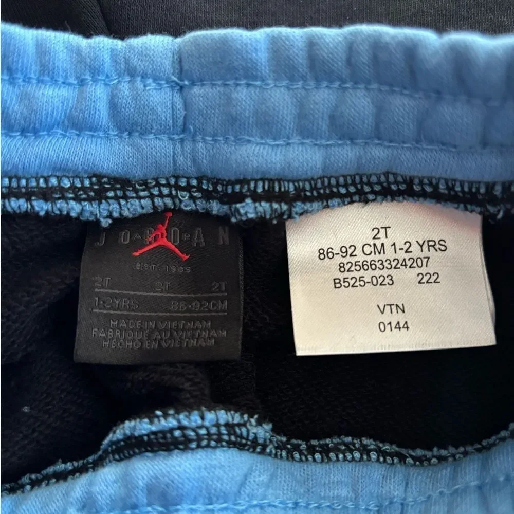Jordan Kids' Black and Blue Shorts